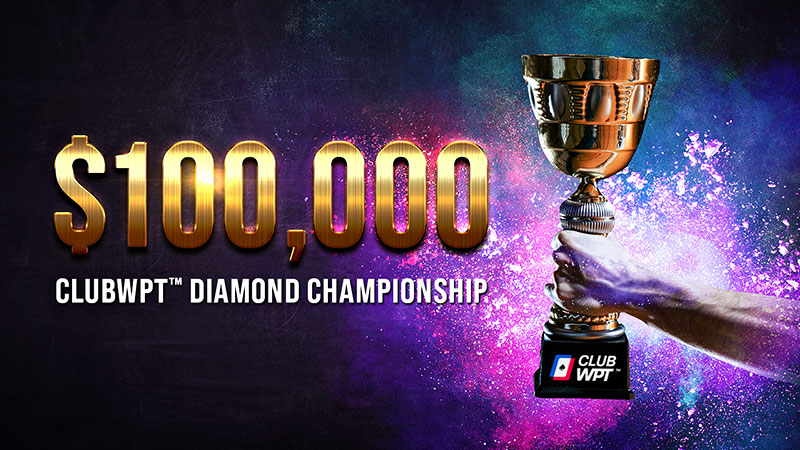 $100,000 ClubWPT Diamond Championship graphic