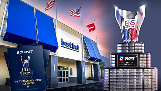 bestbet Jacksonville casino and WPT Mike Sexton Champions Cup trophy