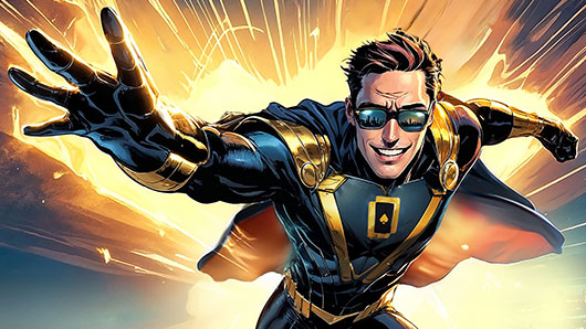 Josh Guindon super hero character