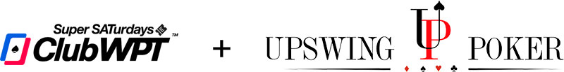 Upswing Poker and ClubWPT Super SATurdays logos