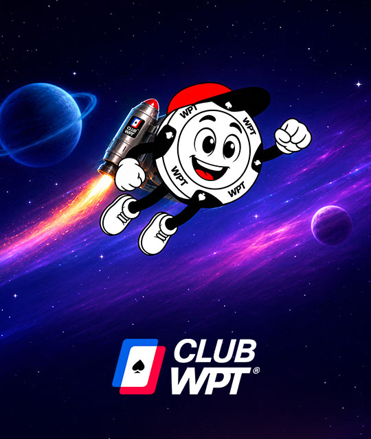 Flying animated poker chip