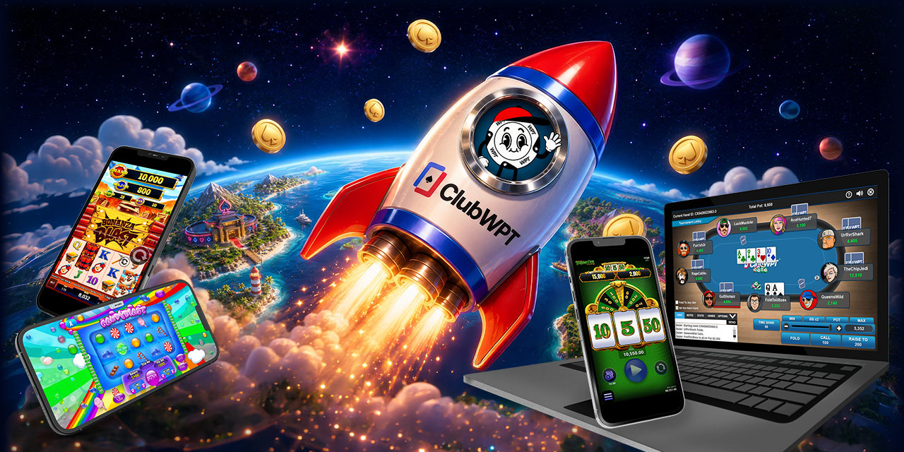 ClubWPT social poker & casino promotional graphic
