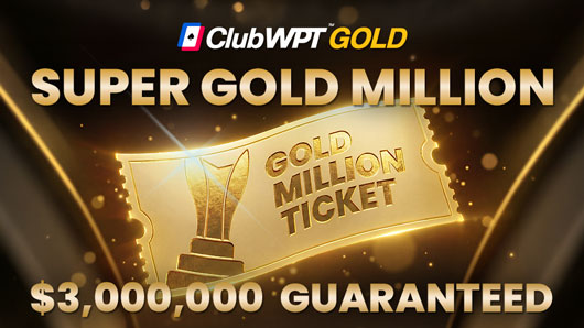 ClubWPT Gold Super Gold Million promotional graphic